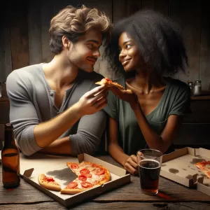 Loveship is sharing the last piece of pizza, not because you're not hungry, but because love tastes better.