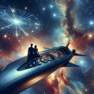 Together, we navigate the stars, our loveship a spaceship with unlimited fuel called 'love'.