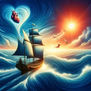 Love is not a ship to be anchored, but a voyage to be ventured with an open heart and a willing spirit.