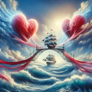 Love is the bridge that connects hearts, the anchor that keeps souls tied together, and the sail that propels us through life's journey.