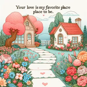 Your love is my favorite place to be.