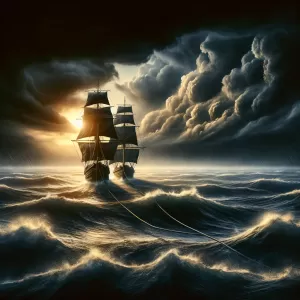 Love is not just a ship that sails smoothly in calm waters, but a sturdy vessel that weathers storms and navigates rough seas together.