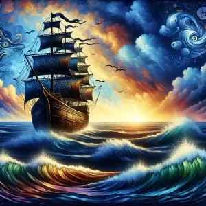 Love is not only about romance, it's about sailing together through the ocean of life, experiencing calm waters and surviving stormy tides. It's a loveship that survives the test of time, growing stronger with every passing tide.