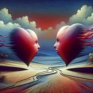 Love is the silent conversation between two hearts, speaking volumes in the silence.