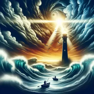 Love is not a ship that merely sails on the sea of desire, but a lighthouse guiding us through the storms of life together.