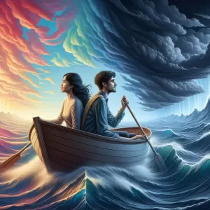 Love is not just a journey, but a voyage of two hearts sailing together through the ocean of life, navigating storms, embracing the calm, yet always cherishing the shared horizon.