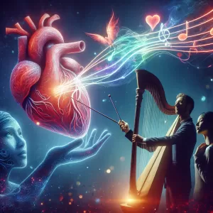 Love is the melody that the heart plays on the strings of emotion, a symphony heard by two.