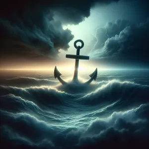 Love is the anchor in life's stormy seas, holding us steady amidst the waves of change.